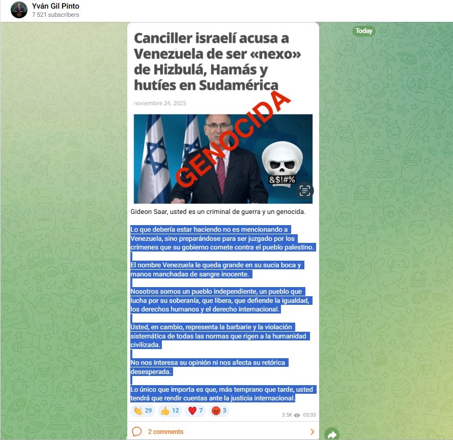 Venezuela FM Telegram channel